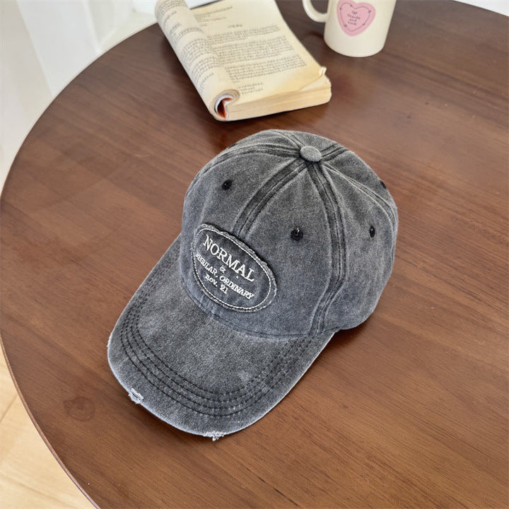 Men's Casual Distressed Cotton Baseball Cap Kalsten