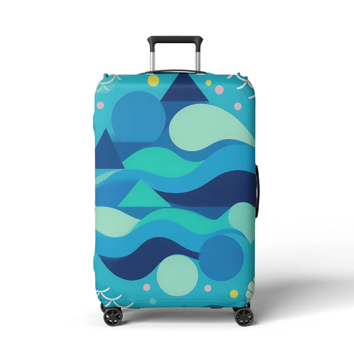 Women's suitcase cover with modern graphic design Kalsten