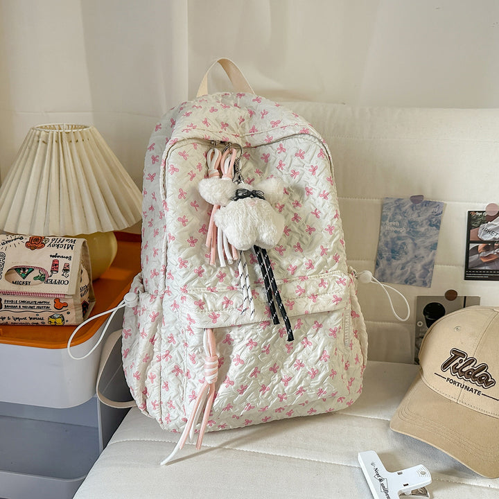 Textured Plush Multi-Compartt Backpack Kalsten