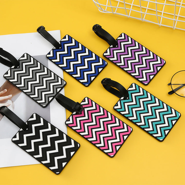 Unisex Chevron Patterned Luggage Tag Kalsten