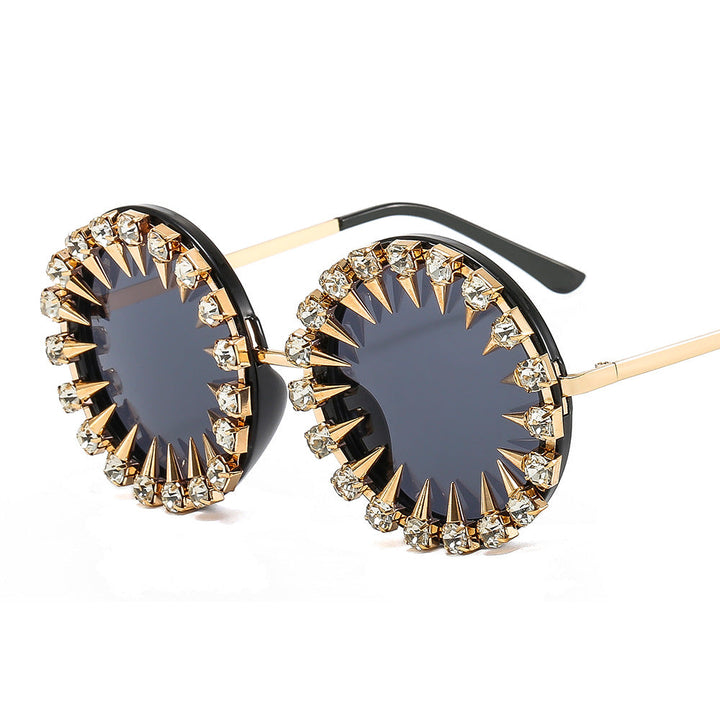 Women’s creative and eye-catching sunglasses with spikes and rhinestone details Kalsten