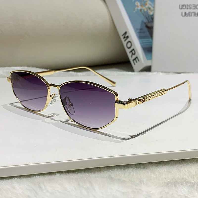 Women's elegant sunglasses with sparkling metal frame Kalsten