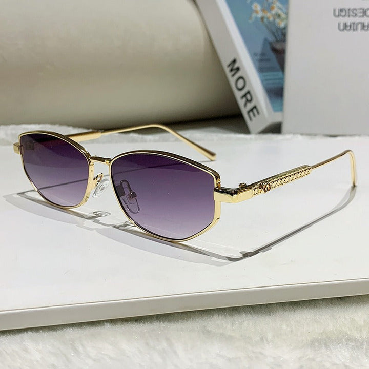 Women's elegant sunglasses with sparkling metal frame Kalsten
