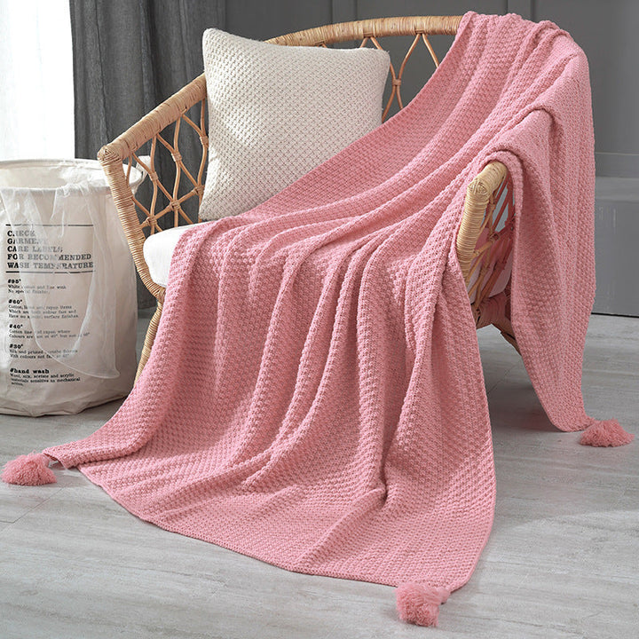 Ladies Elegant Waffle Structure Blanket Kalsten