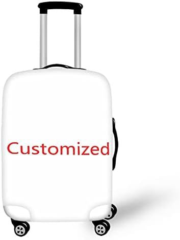 Unisex nano elastic suitcase cover with horse and sunflower motif, stretchable stretch protection for hard shell trolley with zipper Kalsten