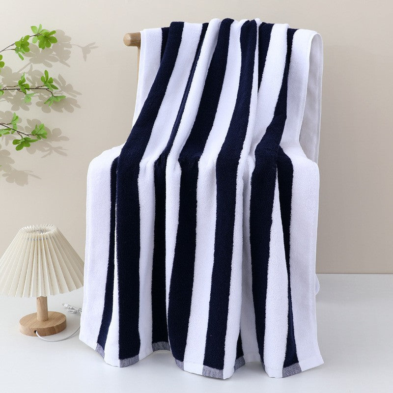 High-quality terry bath towel with intense stripe pattern Kalsten
