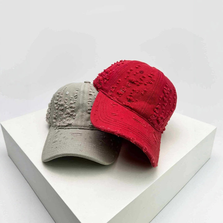 Women's Distressed Textured Baseball Cap Kalsten