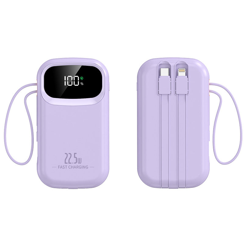 Portable power bank with fast charging connection and LCD display Kalsten