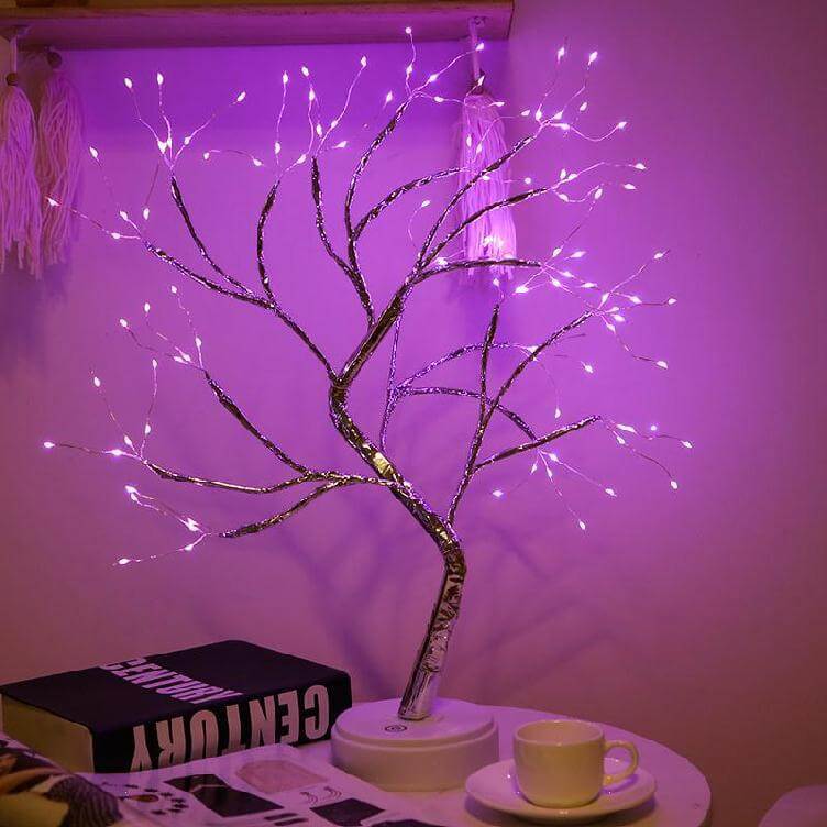 LED Table Lamp with Colourful Tree Lights | Kalsten