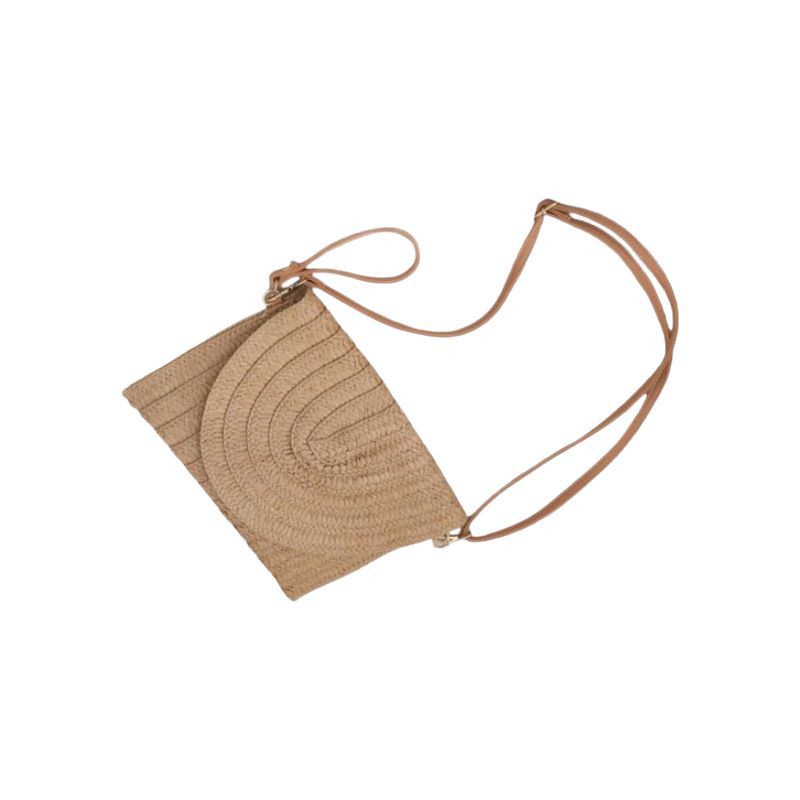 Woven Natural Material Crossbody Bag Kalsten