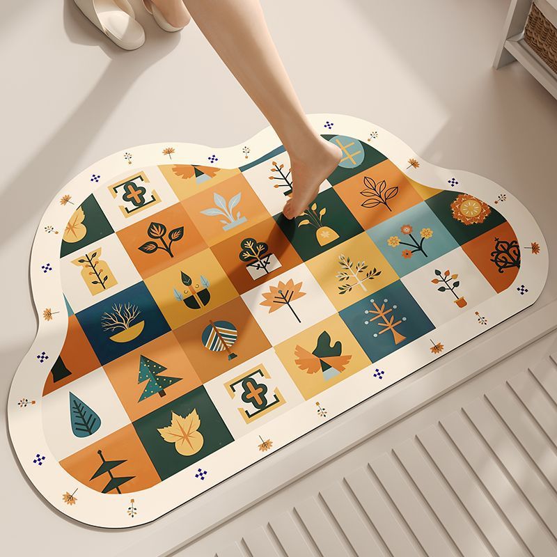 Playful Dog-Themed Decorative Bath Mat Kalsten