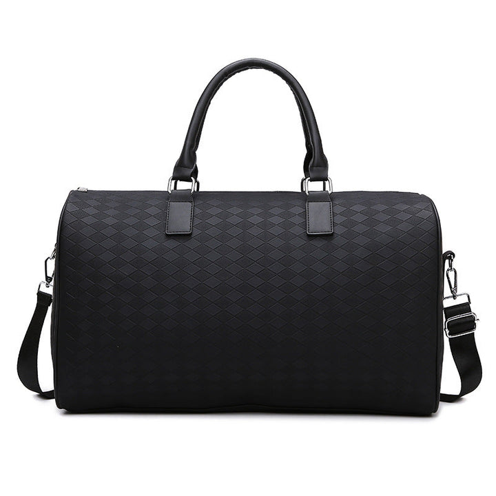 Sporty shoulder bag with structured outer material Kalsten