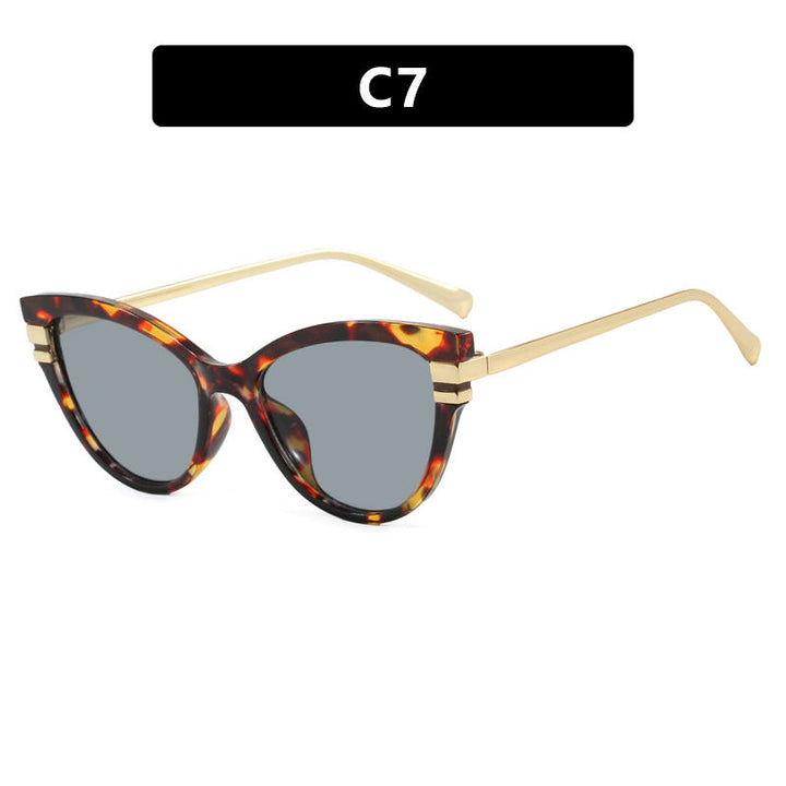 Ladies Cat-Eye Sunglasses with Elegant Metal Accents Kalsten