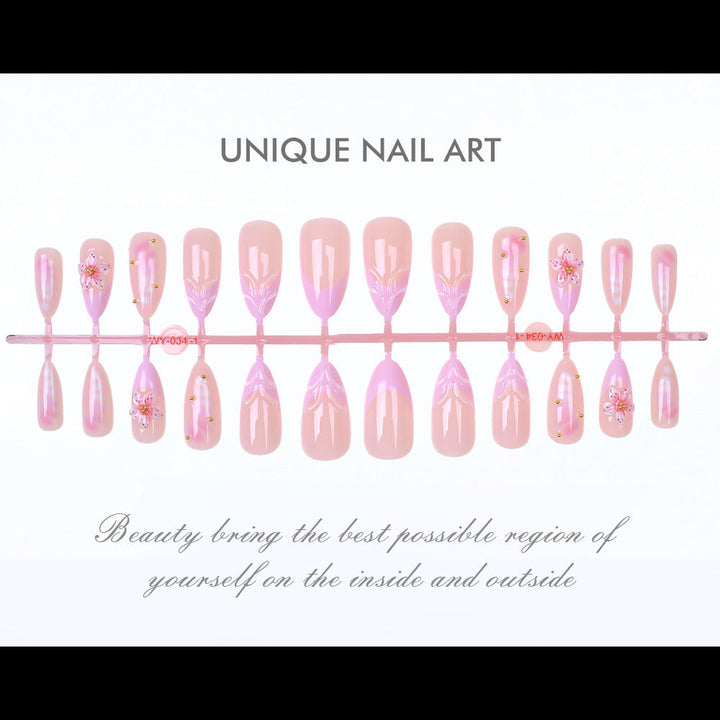 Floral Art Press-On Nail Set Kalsten
