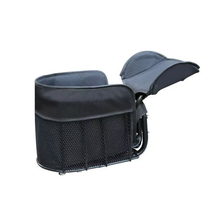 padded frame mounted pet carrier basket with mesh sides and quick release mount Kalsten