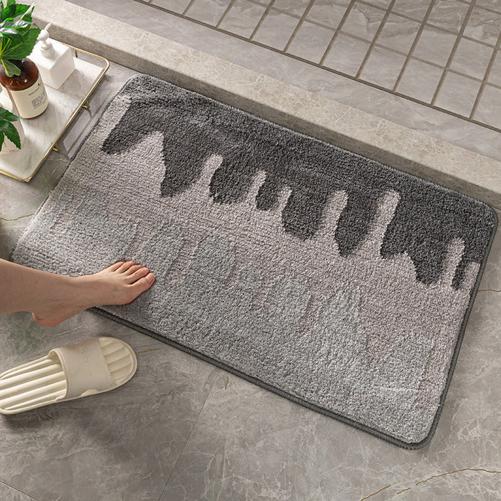 Plush Textured Bath Mat Kalsten