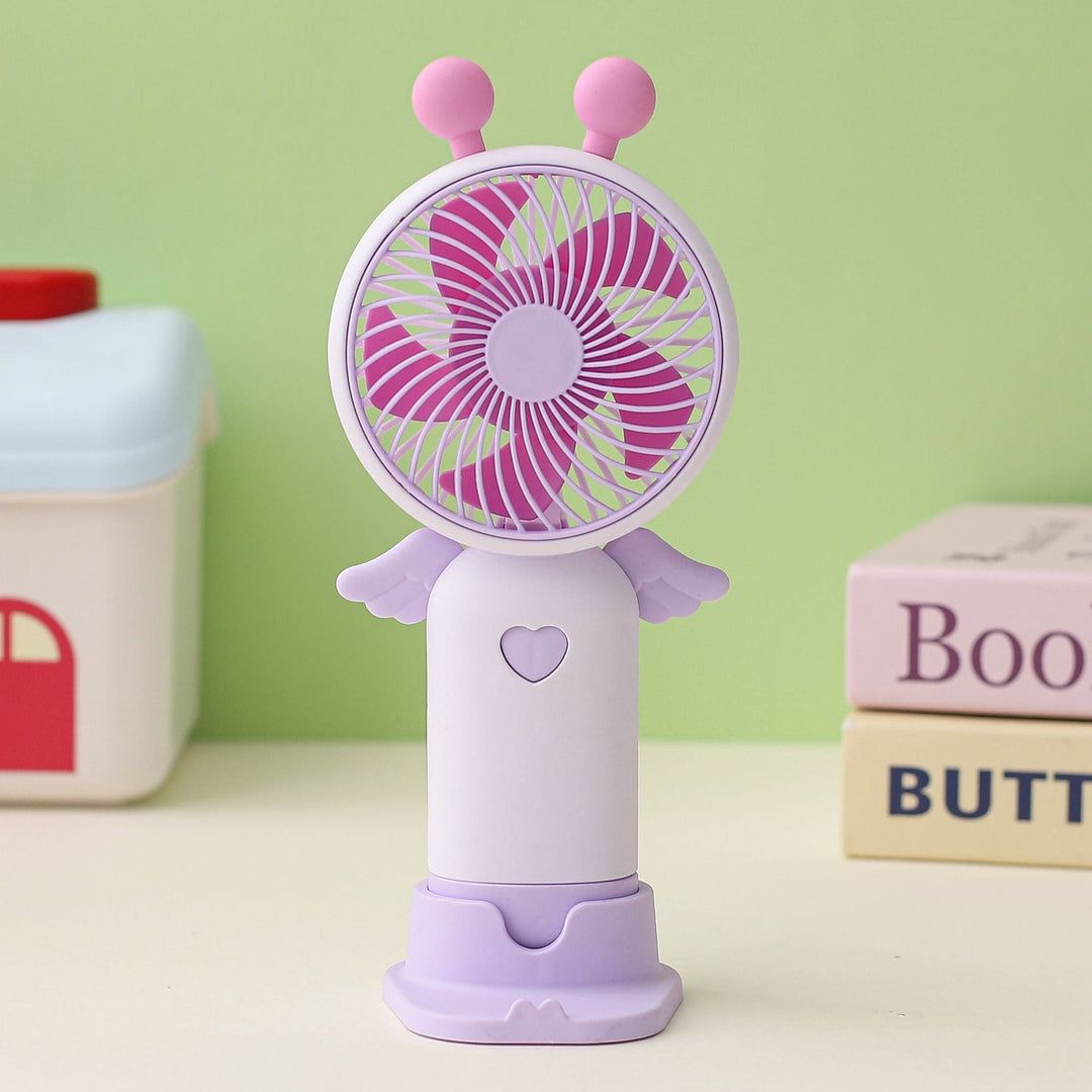 Ladies portable hand fan with cute animal design Kalsten