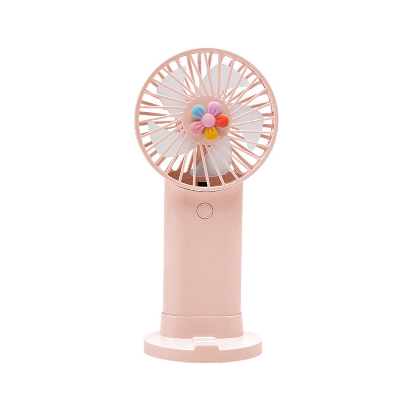 Women's Portable Handheld Fan with Playful Flower Design Kalsten