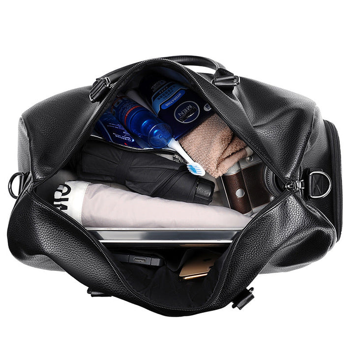 Premium Leather Weekend Travel Duffle Kalsten