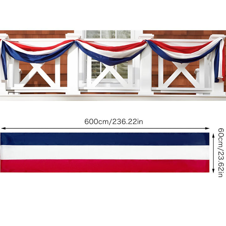 Unisex nan patriotic flag-style outdoor windsock streamer with reinforced ripstop fabric Kalsten