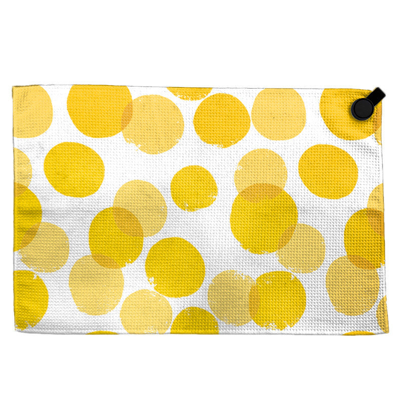 Towel with modern circular pattern Kalsten
