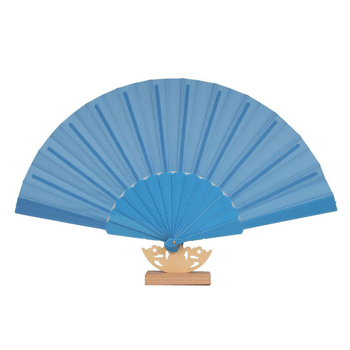 Women's artistic hand fan with filigree wooden handle Kalsten