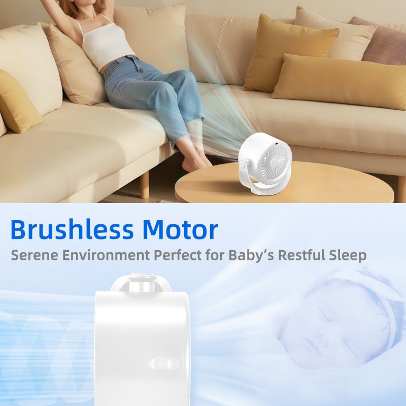 Ladies Portable 360-Degree Table Fan with Smart Display Kalsten