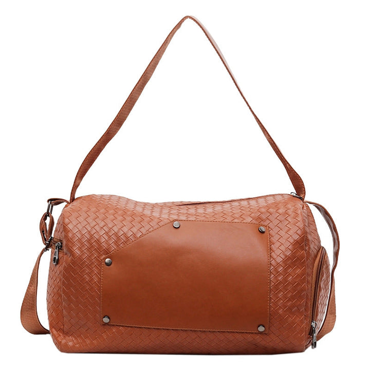 Elegant Sport Duffel Bag with Woven Design and Removable Shoulder Strap Kalsten
