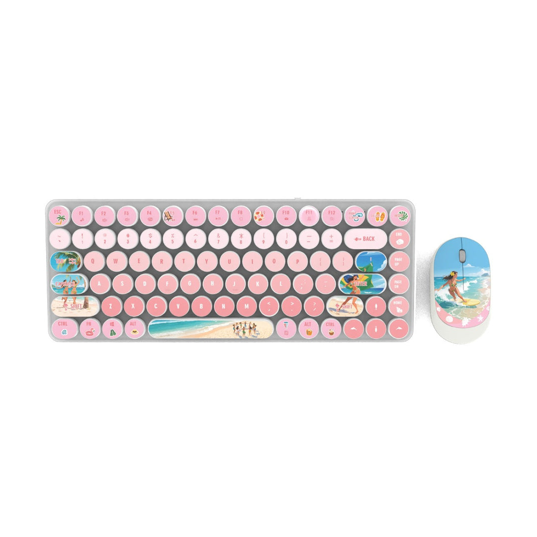 Retro-Design Keyboard and Mouse Set Kalsten