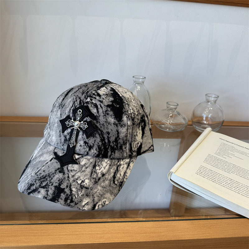 Men's Cross-Embellished Cap Kalsten