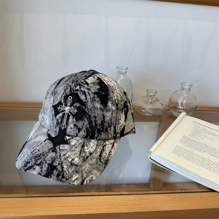 Men's Cross-Embellished Cap Kalsten