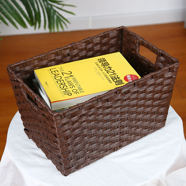 Stylish storage box with decorative fabric insert Kalsten