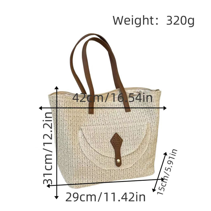 Shopping bag with magnetic closure and reinforced carrying handles Kalsten