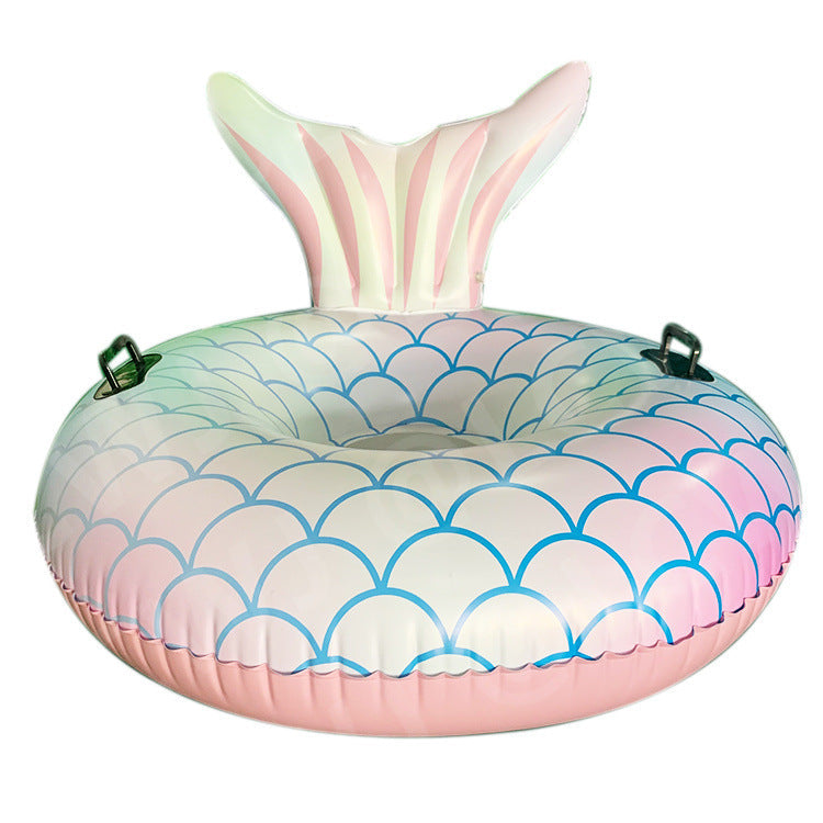 Women inflatable swimming ring with fish tail design Kalsten