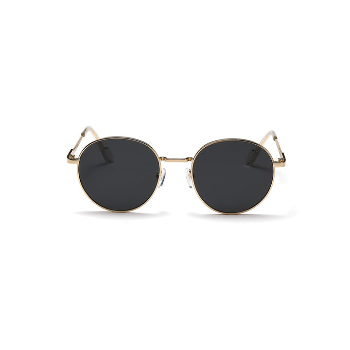 Women round sunglasses with luxurious metal frame and UV protection Kalsten