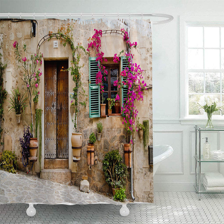 Floral Lane-Inspired Shower Curtain Kalsten