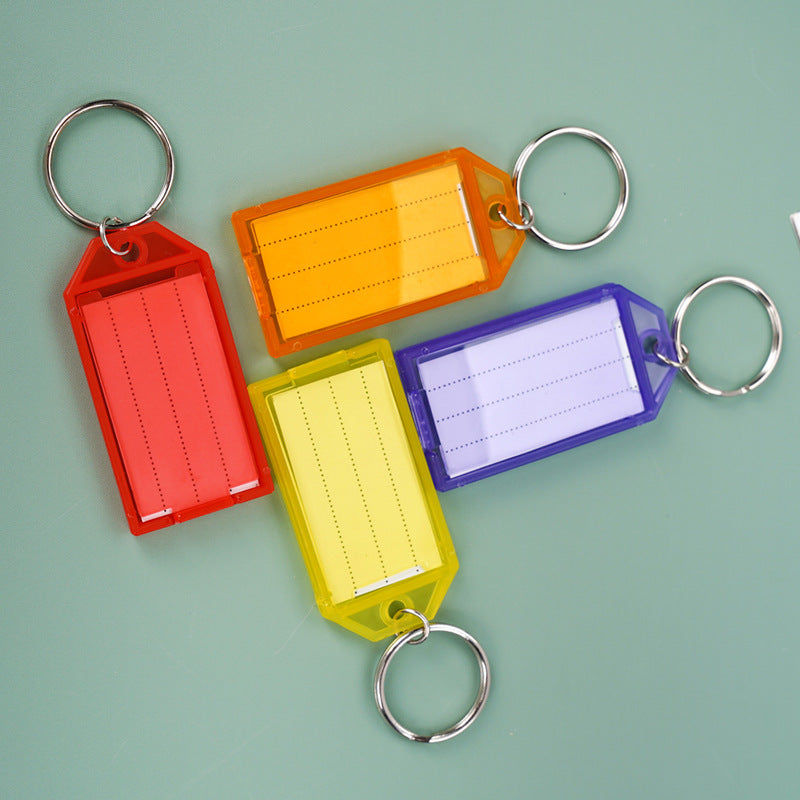 Unisex keychain with reusable label field Kalsten