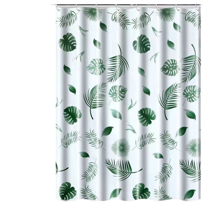 Botanical Leaf Pattern Shower Curtain Kalsten