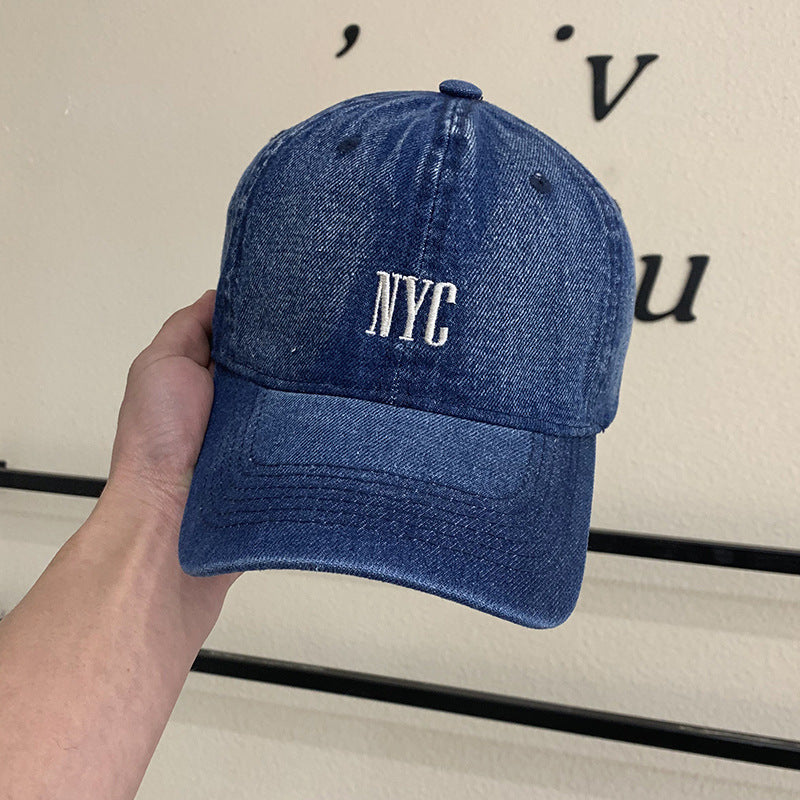 Women's Vintage-Inspired Denim Baseball Cap Kalsten