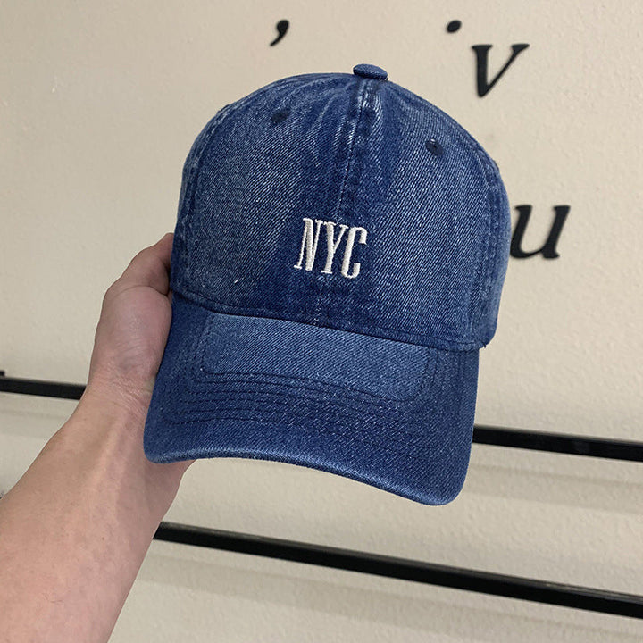 Women's Vintage-Inspired Denim Baseball Cap Kalsten
