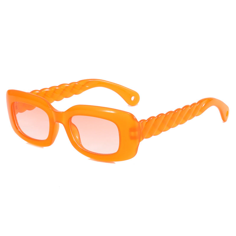 Women's fashionable square sunglasses with unique twisted temple design Kalsten