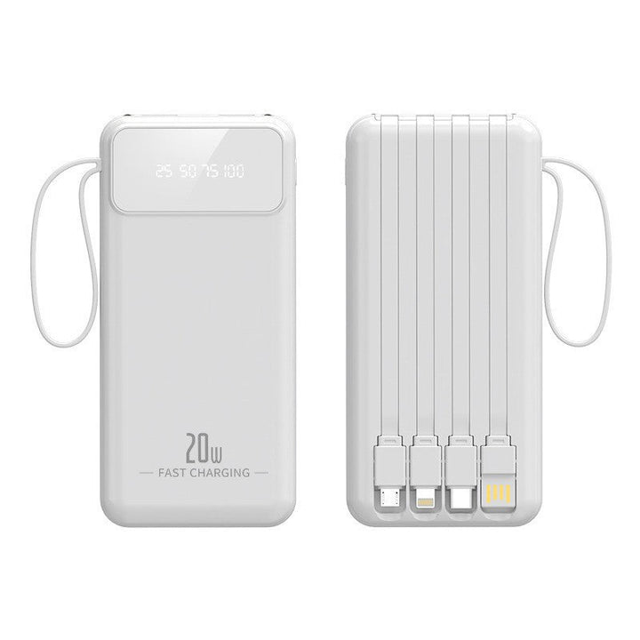 Powerbank with multifunctional charging cables and digital charging display Kalsten