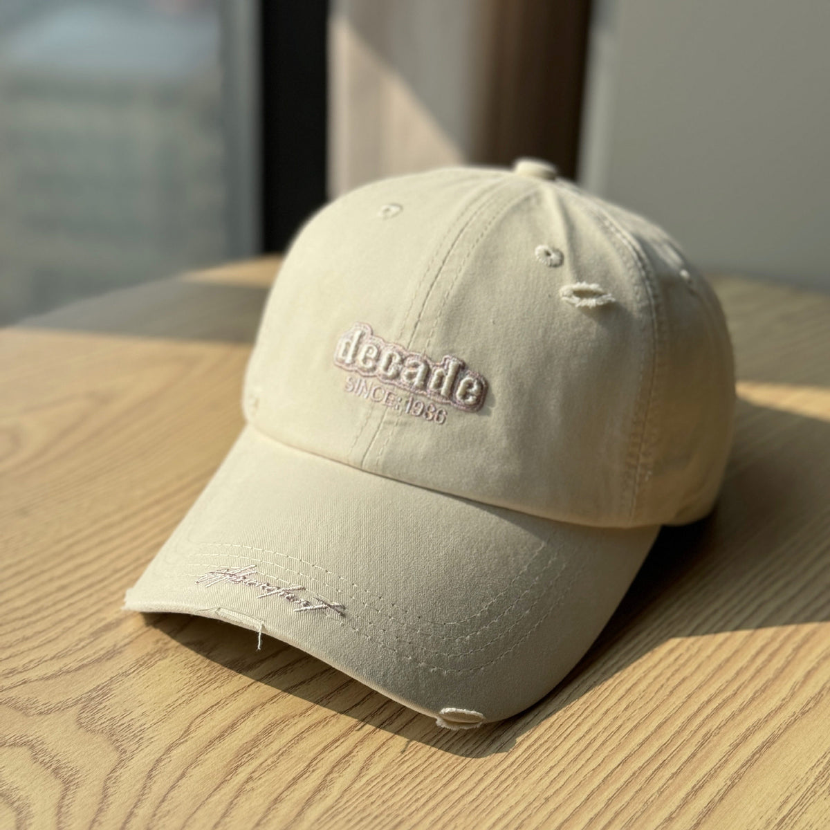 Vintage-Inspired Embroidered Baseball Cap