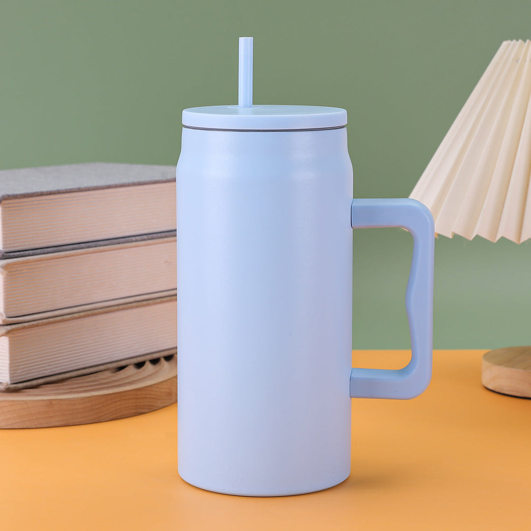 Ladies thermal mug with lid and straw Kalsten