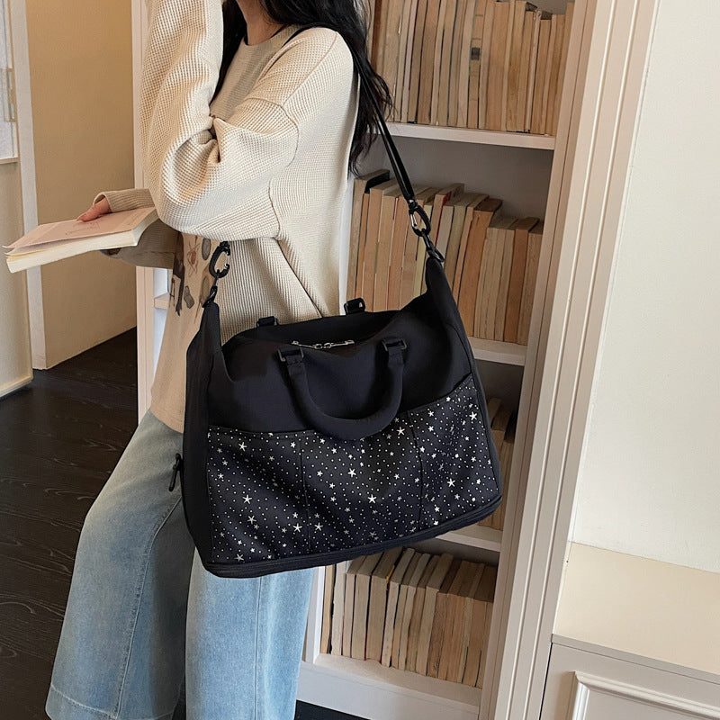 Elegant Sports Bag with Sparkling Star Pattern Kalsten