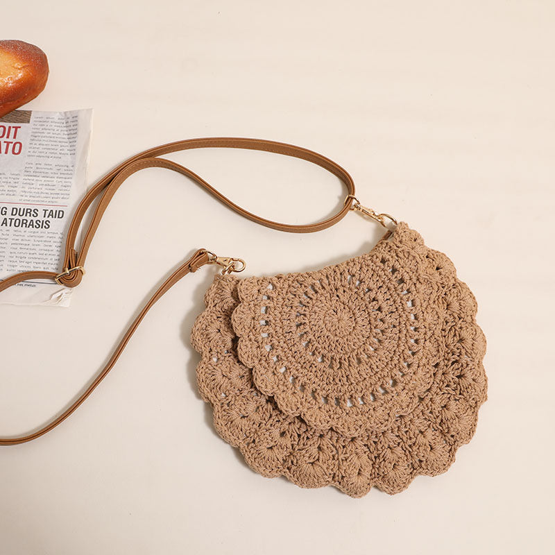 Crocheted Crossbody Bag with Feminine Details Kalsten