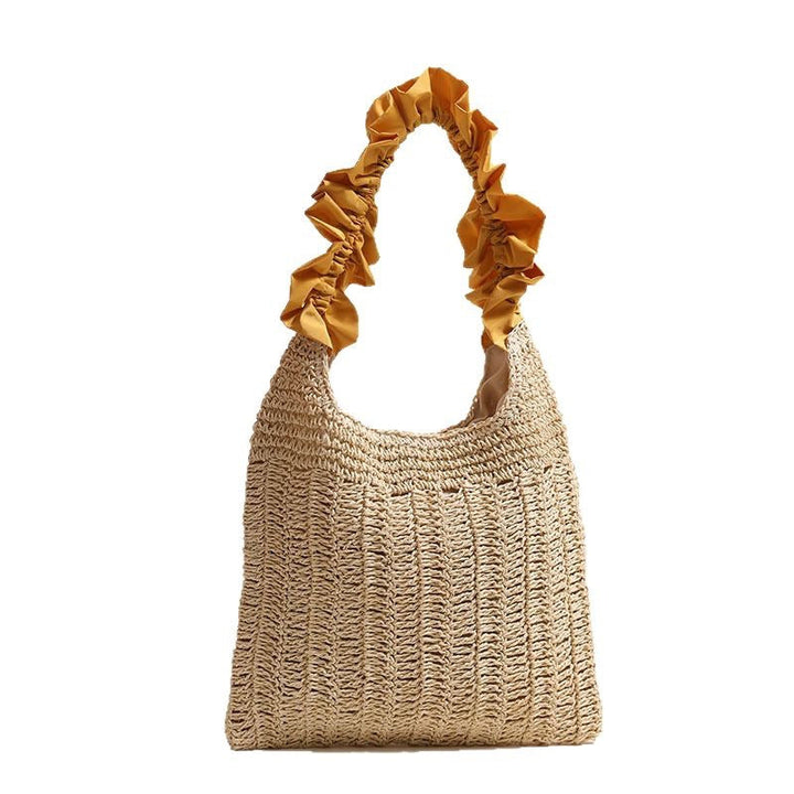 Elegant Handbag with Ruffled Handle Kalsten