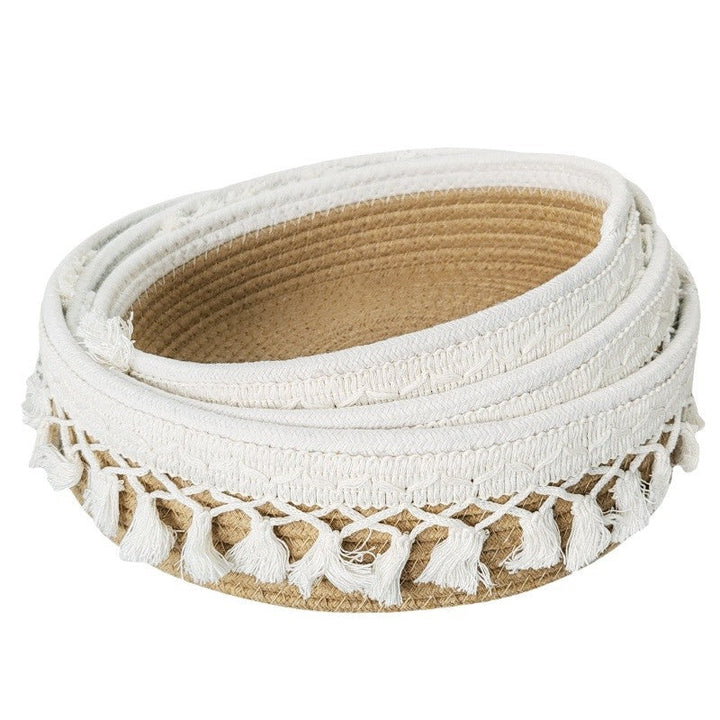 Women Decorative Storage Basket with Tassels Kalsten