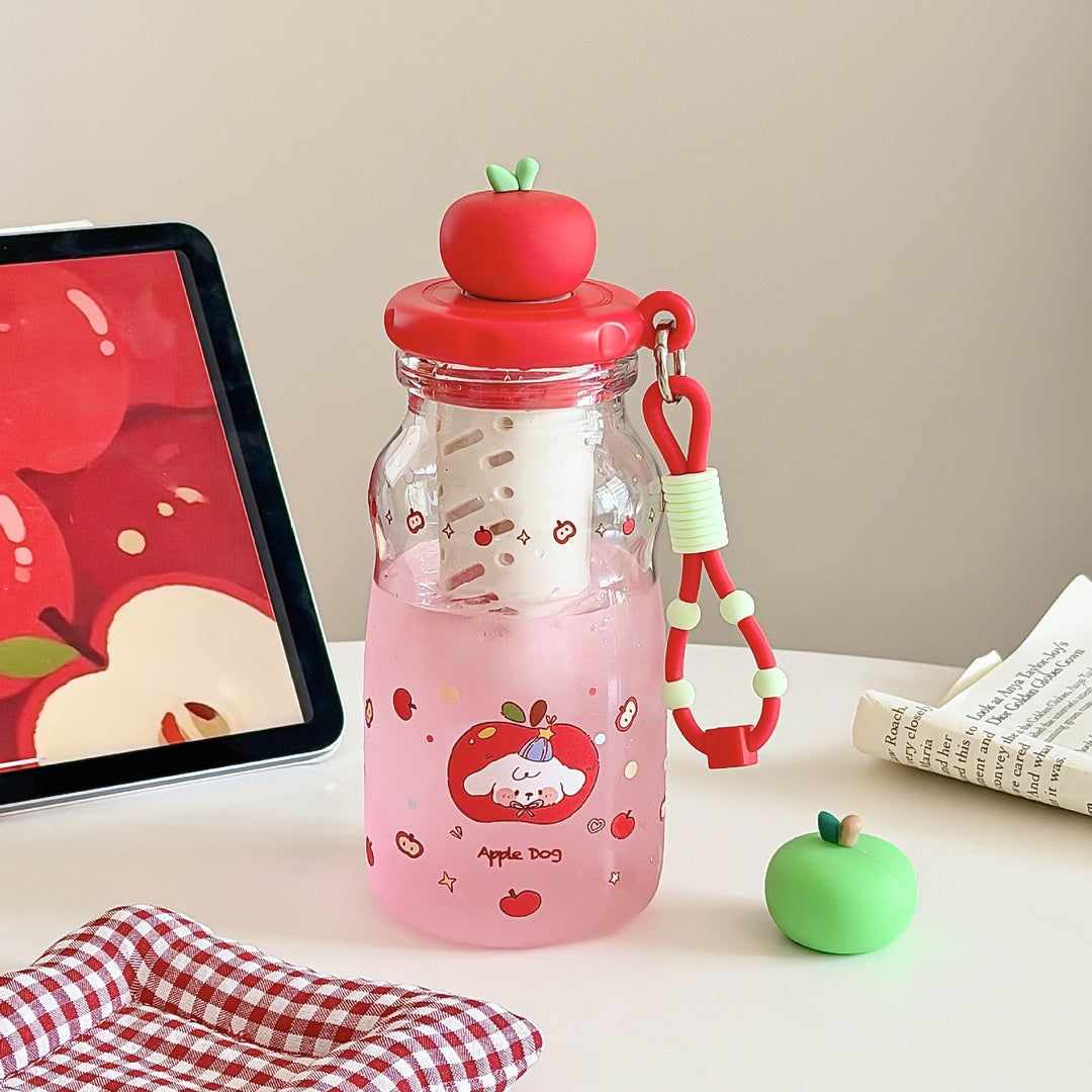 Women's Fruit Infuser Bottle with Practical Spout Stop Kalsten
