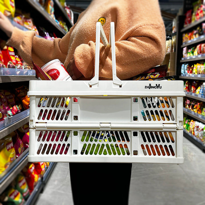 Versatile Storage Basket with Ergonomic Handle Kalsten